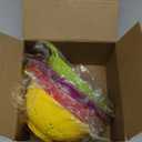 Baderke 4 Pack Mini Colander for Kitchen Plastic Berry Strainer with Double Handles 7.5 x 6 x 3 Inch Small Colander Strainer for Fruits Vegetables Food (Green, Purple, Red, Lemon Yellow)