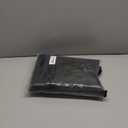 KOUFALL Black Back Tab Rod Pocket Linen Sheer Curtains for Living Room 52x90 Inches Long