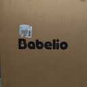 Babelio Baby Gate for Stairs, Kitchen & Doorways, No Bottom Bar| One-Handed Operation| Auto-Close| Hardware Mount (Drill Needed) Safety Dog/Pet Gate (Black - B17, 26-43" W, 28" H)