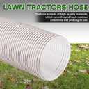 Pangda 8 in X 6 ft Clear Grass Catcher Lawn Vac Hose PU Flexible Leaf Vac Collection Lawn Mower Bagger Dust Collection Hose Fits Most Brands