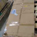 Washer Dryer Countertop with 2-Tier Shelf, 54" W x 27.55" D Laundry Countertop with 2.75" H Guard Edge Rails, Wood Topper with Non-Slip Pad (Pure Wood Color)