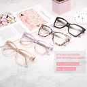 Trendy Premium Reading Glasses for Women Oprah Style Computer Readers Anti Blue Light with TR90 Unbreakable Frame (2007 Black + Tortoise)