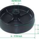 756-04129 Idler Pulley with 734-0973 Deck Wheel 954-04062 Belt Replaces 753-08171, 756-04129B, 756-04129C, 956-04129, 956-04129B, 956-04129C, 753-08068, 41434, 7340973