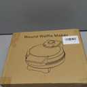 Waffle Maker, 7“ Round Classic Belgian Waffle Iron, Adjustable Browning Control, EasyClean Nonstick Plates & Cool Touch Handle, Space Saving Storage, Stainless Steel