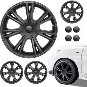 19‑Inch Matte Black Hubcaps for Model Y 2025‑2026, 4‑Piece Wheel Cover Set
Durable ABS, vehicle‑specific fit, tool‑free snap‑on install, rim scratch protection, complete 4‑piece set