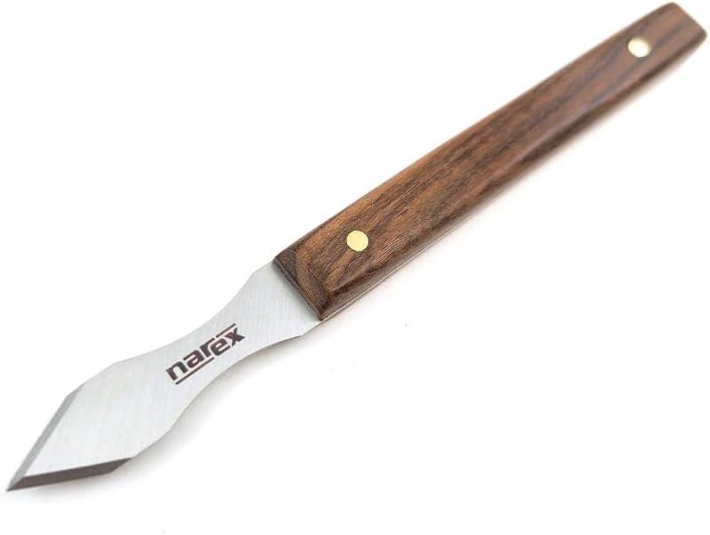 Narex Dual Bevel Marking Knife Stainless Steel Blade Rosewood Handle Finger Indents (0.060" Thick Blade)