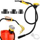 Cordless Fuel Transfer Pump Compatible with DeWalt 20V Milwaukee 18V Battery,3.2 GPM Flow,Portable Electric Pump Compatible with Low- Voltage Protection Function Ideal for Diesel, Gasoline