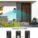 KMOUANTS Adjustable 360 Degree Doorbell Angle Mount Compatible with Ring/Wireless Video Doorbell/Battery Doorbell Plus/Pro Mount, Ring Camera Holder Door Mount no Drill
