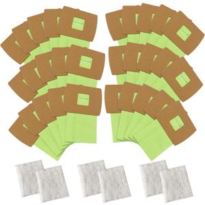 30 Pack Type BB Canister Bags Replacement Fit for Oreck XL Canister Vacuum bags Buster B,PKBB12DW BB180 BB280 BB850 BB870 BB900 BB1000 MV160 with 6 Motor Filter BM04 Kit ATXKXE