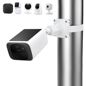 360 Adjustable Wall Mount with Strap for eufy SoloCam S220, eufy Cam S3 Pro, WYZE Cam, Blink Outdoor 4/ 2K+, Blink mini 2/ 2k+, Security Camera Mount Weatherproof Mounting Bracket for Your Camera