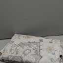 GENIMO 5FT Round Area Rugs for Living Room, Circle Rugs Machine Washable Low Pile, Chenille Non Slip Vintage Rug for Bedroom, Dining Room, Home Office, Light Taupe Brown