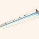 4 Ft 2 Bulb 100W T5 Grow Light Panel, 6500K Full Sun, 10000 Lumen, 120V