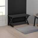 FURINNO Modern Simplistic Coffee Table, Espresso, 35.4"D x 19.6"W x 16"H