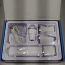 Dog Clippers Grooming Kit Hair Clipper-Low Noise Paw Trimmer- Rechargeable - Cordless Quiet Nail Grinder Shaver for Cats and Other Pets (White)