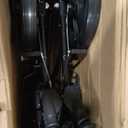 Medline Ultra Lightweight Transport Wheelchair for Adults, Foldable, 19-Inch Seat Width, Black Frame, Black Upholstery
