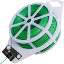 2 x Plant Twist Ties Garden Wire - 656FT Heavy Duty Green Plant Ties with Cutter for Climbing Vines - Reusable Coated String for Outdoor Tomato Tree Training & Indoor Cable Support