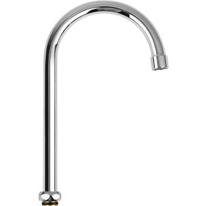 6 Inch Gooseneck Faucet Spout Replacement Fits for Most T&S Faucets, 360 Stainless Steel Commercial Faucet Swivel Spout for 1 or 2 Bay Compartment Sinks