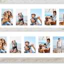 Hongkee 8x24 Picture Frame 2 Pack, Distressed White Wood Frame with Tempered Glass, Display Pictures Multiple Five 4x6 With Mat or 8 x 24 Without Mat - Horizontal or Vertical Wall Mounting, 8x24 in matted to 5-4x6