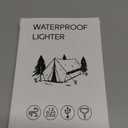 3 Pack Waterproof Lighter Outdoor Windproof Torch Lighters Dual Arc Lighters Butane Electric USB Rechargeable Flameless Plasma Lighter Camping Hiking Adventure Survival Tactical Gear