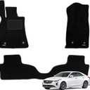 WENNEBIRD Superior Carpet Floor Mats for 2020-2026 Cadillac CT4, 0.5-Inch Ultra-Thick, Noise-Reducing, All-Weather Waterproof Anti-Slip  3-Pc Set