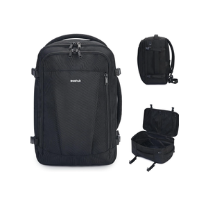ECOHUB Travel Backpack 18x14x8 Spirit Airlines Personal Item Bag Carry On Backpack 13 Pockets Work Casual Daypack for Men Women Airline Approved Water Resistant Gym Backpack with Charging Port, Black ECOHUB Travel Backpack 18x14x8 Spirit Airlines Personal Item Bag Carry On Backpack 13 Pockets Work Casual Daypack for Men Women Airline Approved Water Resistant Gym Backpack with Charging Port, Black