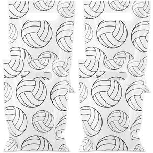 3 x Hxezoc 50 Pieces Volleyball Gift Bags Plastic Volleyball Bags Practical Gift Bags Sport Party Favors for Volleyball Theme Birthday Party Decoration Supplies