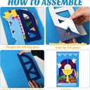 First Communion Banner Kit for Boys Girls Catholic Craft Pack First Holy Communion Banner kits DIY Holy Communion Banners Church and Sunday School Crafts for Kids First Communion Felt Decor Set