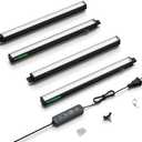 VIVOSUN T5 Grow Lights for Indoor Plants, 5000K Full Spectrum 28W (4 x 7W), 1FT LED Plant Light Strip with Timer & Dimming Controller for Seed Starting, Greenhouse, SGS Compatible, Linkable, 4-Pack