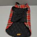 Kuoser Warm Dog Coat, Waterproof Dog Jacket for Extra Large Dogs, Adjustable Durable XL Doggie Winter Coat Reversible Cozy Puppy Cold Weather Apparel from Small to Large Breed, Bright Red XL