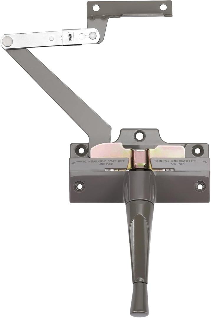 Split Arm Operator (Left Hand) with Handle for Replacing Damaged Window Crank Fit Andersen Perma-Shield Casement Window (1982-1995), Stone Color