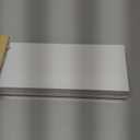 Metal Picture Ledge, Wall Mounted Floating Shelf - 24" White (Set of 2)