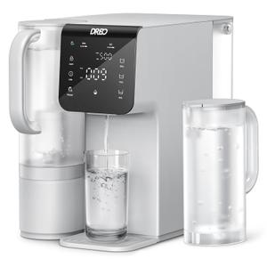 DREO Reverse Osmosis Water Filter Countertop, 7-Stage RO Water Filtration System, 3:1 Pure to Drain, Portable Water Pitchers for Home Kitchen, No Installation, Reduce TDS, BPA Free