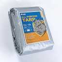 GUARD SHIELD Silver Tarp Waterproof 12x12 Feet Medium Duty All Purpose Poly Tarps Cover 7mil