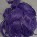 morvally 33.5 Inches Purple Long Braided Ponytail Wig - Anime Cosplay Wigs for Halloween Costume Party (Purple)