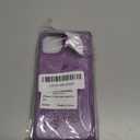 iCoverCase Compatible with iPhone 14 Plus Wallet Phone Case with Card Holder for Women, RFID Blocking Embossed PU Leather Wrist Strap Case 6.7 Inch (Heart Purple)