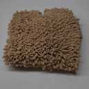 Yimobra Toilet Rugs U Shaped 24x20, Soft Comfortable Absorbent Chenille Toilet Mat for Bathroom Floor, Non-Slip Contour Bathroom Rugs for Toilet, Dry Quickly Machine Washable, Beige (24" x 20")