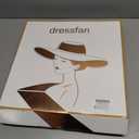 dressfan Fascinator Hats for Women,Linen Vintage Feather Headwear for Derby/Church/Wedding/Cocktail/Tea Party (Blue, M)