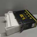 Bamboo Mail Organizer Countertop Desktop with Drawer - Desk Organizer with File Organizer for Office Supplies All-in-One Desk File Organization with Pencil Holder for Paper Letter Envelope Bill (1 Black)