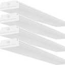 FAITHSAIL 4FT LED Wraparound 40W Wrap Light, 4400lm, 4000K Neutral White, 4 Foot Shop Lights for Garage, 48 Inch LED Light Fixtures, Fluorescent Tube Replacement, 4 Pack