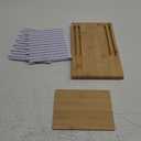 Finalery Heavy Duty Bamboo Bread Slicer for Homemade Bread | Adjustable Bread Cutter Guide for Sourdough Round, Bagels, Cakes | Cutting Board with Plastic Edges | Compact Design with Crumb Tray