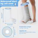 Adult Leg Cast Cover for Showering, KT2103 Waterproof Foot Shower Bandage Protector Watertight Protection to Broken Leg, Foot Bunion Surgery, Ankle Wound and Burns