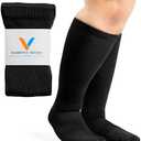 Viasox Compression Socks for Women and Men, Knee High Socks 12-15 mmhg Circulation Support for Flight, Travel