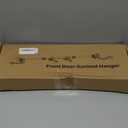 Adjustable Over-The-Door Garland Hanger, Heavy Duty Wreath Hanger for Front Door, No Nails or Screws Damage-Free, Fits Standard Door Frame Depths 34-42 Inch, Black