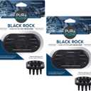 Pureflow Cabin Filter Air Freshener with Odor Eliminator - Fits on Most Car, Truck, and SUV Cabin Air Filters - Black Rock (Pack of 2)