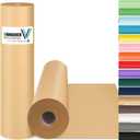 Vanhench Brown Wrapping Paper, Craft Paper, Kraft Paper 17.5"x 1800"(150'), Gift Wrapping Bulletin Board Arts & Crafts, Bouquet Flower Table Covering Poster Packing Shipping Moving Supplies 65GSM 45LB