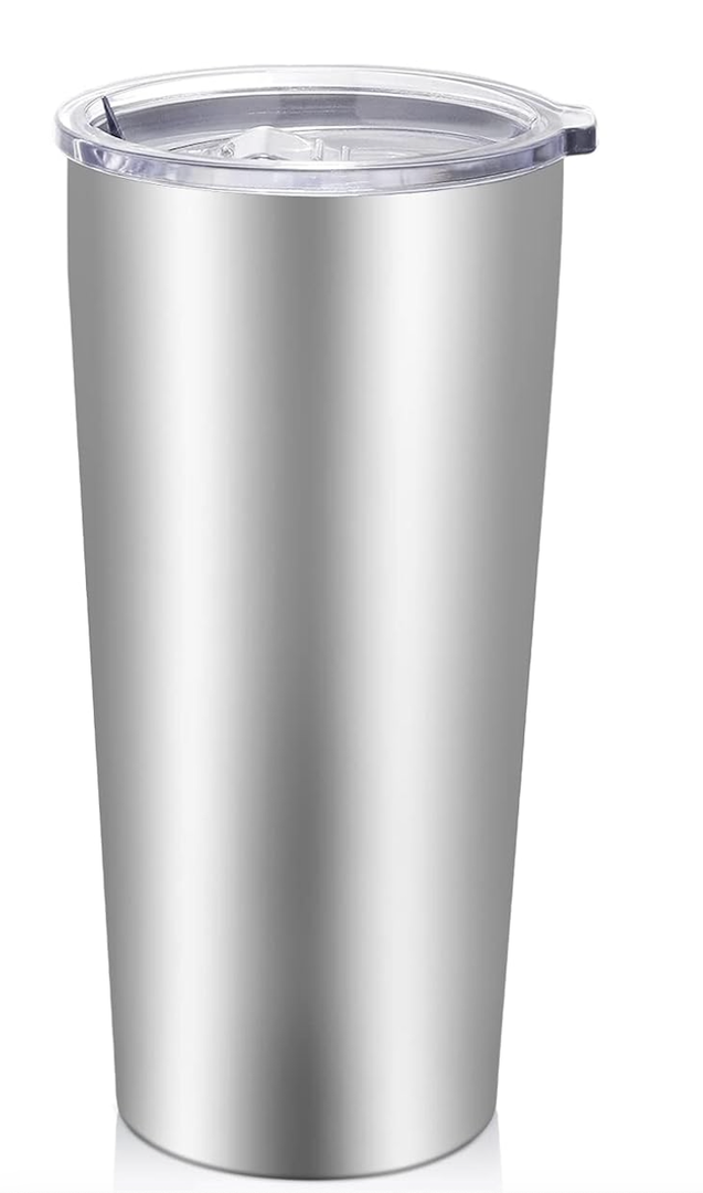 Boise State Broncos Stainless Steel Tumbler – 18 oz Vacuum insulated Stainless Steel Travel Tumbler with a Secure Plastic Lid. Features Boise State Broncos Design. Hand wash only