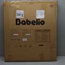 Babelio Baby Gate for Stairs, Kitchen & Doorways, 26-43" W 28" H No Bottom Bar| Easy Installation| One-Handed Operation| Auto-Close| Hardware Mount (Drill Needed) Safety Dog/Pet Gate Indoor (White)