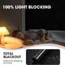 3 x Blackout Window Film, Window Privacy Film Frosted Faux 3D Floral Decorative Static Cling Heat Blocking Window Tint, Black, 17.5" x 78.7"