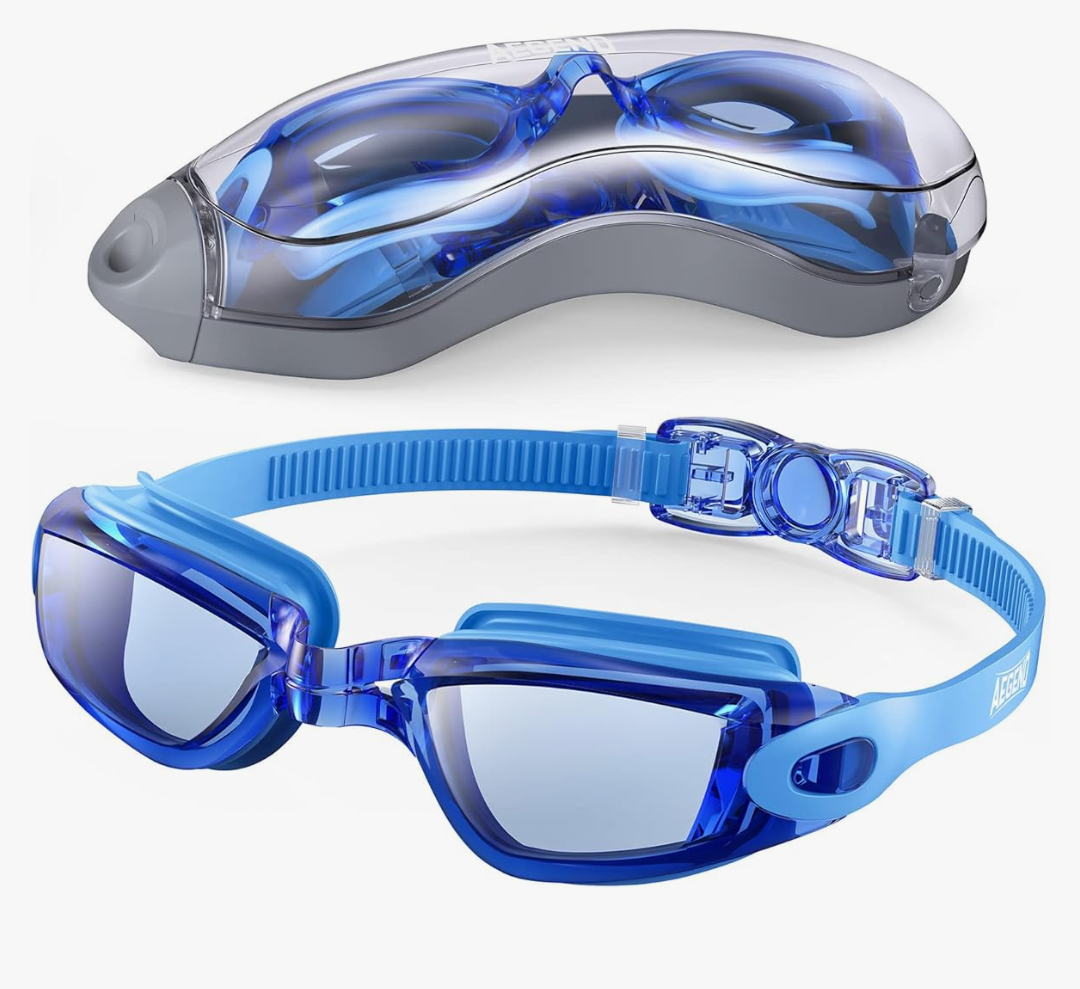 Aegend Swim Goggles, Swimming Goggles No Leaking Full Protection Adult Men Women Youth