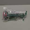 Glass Hummingbird Feeder for Outdoors: Leak Proof Hanging Hummingbirds Present for Women - Ant Moat & Hang Hook Included, Metal Base with 4 Feeding Ports & Perch, 20 Fluid Oz, Best Garden Decor (Small, Green)